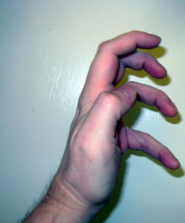 Creation of My Fingers United in Blue: Step 3
